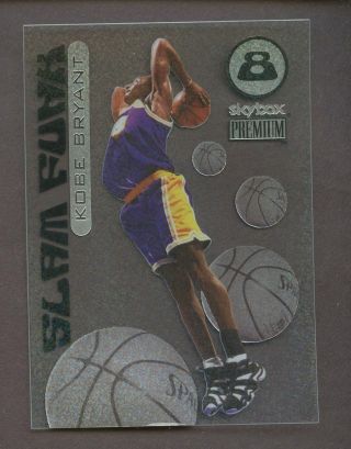 1998 - 99 Skybox Premium Slam Funk 1 Kobe Bryant Los Angeles Lakers