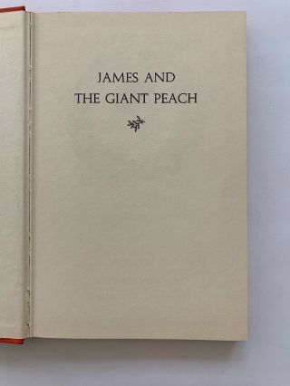 James and the Giant Peach - Roald Dahl - First Edition 1961 2