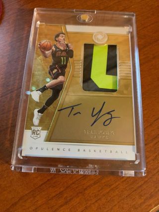 2018 - 19 Opluance Trae Young Patch Auto 4/79 2