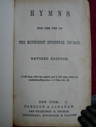 1849 HYMNS for the Use of THE METHODIST EPISCOPAL CHURCH 3