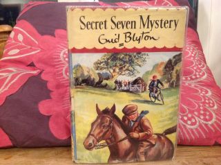 Vintage Hardback Enid Blyton Secret Seven Mystery 1st Edition Dust Jacket 1957