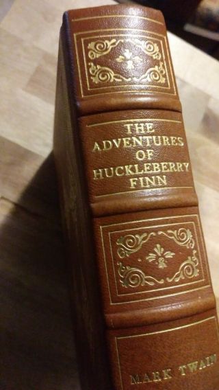 The Adventures Of Huckleberry Finn Mark Twain Franklin Library Leather Rare Ed.