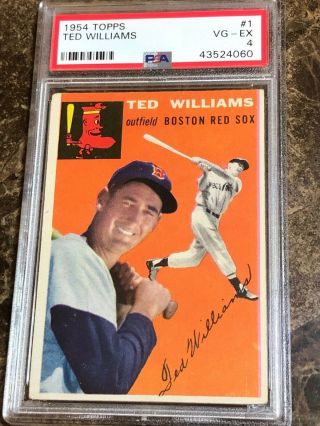 1954 Topps 1 Ted Williams Psa 4
