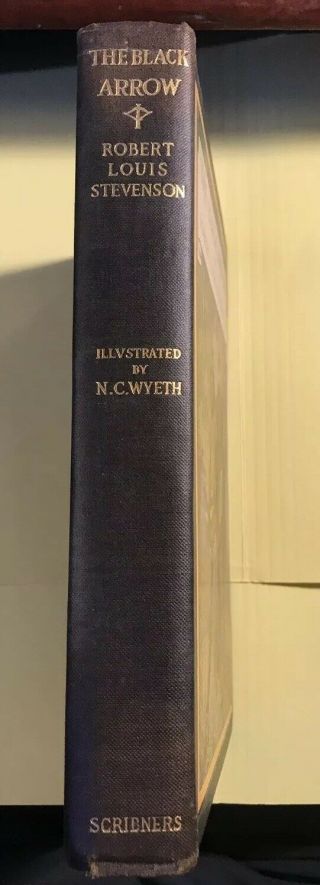 1916 N C WYETH ROBERT LOUIS STEVENSON THE BLACK ARROW BOOK 3