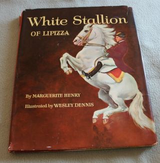 White Stallion Of Lipizza By Marguerite Henry Signed Hb Dj 1st Ed 2nd Printing