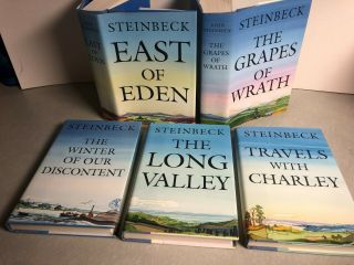 5 John Steinbeck;grapes Of Wrath;east Of Eden;long Valley,  Travels W.  Charlie;djs