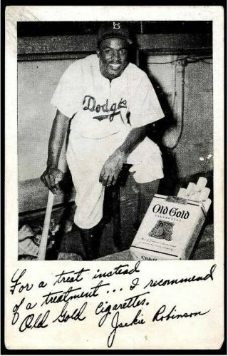 1948 Old Gold Jackie Robinson Fair Hof Brooklyn Dodgers