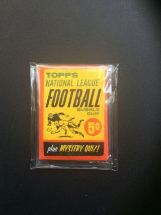 1963 Topps Football 5 Cent Wax Pack -