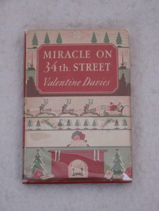 Valentine Davies Miracle On 34th Street Harcourt Brace 1947 Early Printing