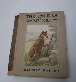 The Tale Of Mr Tod By Beatrix Potter First Edition 1st Ed 1912 Warne & Co.  Good