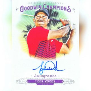 2018 Goodwin Champions Tiger Woods Auto Autograph