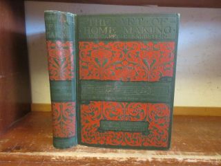 Old Art Of Home - Making Book 1898 Victorian Household Guide Etiquette Lady Letter