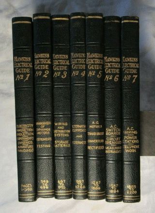 Hawkins Electrical Guide 7 Volumes 1929 Edition -