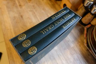 Folio Society Legends of King Arthur - 3 Volumes HB Arthur Tristan The Holy Grail 2