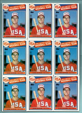 (12) Sharp 1985 Topps 401 Mark Mcgwire Rookie Cards - From Vending Cases