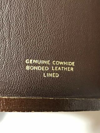 THE RYRIE STUDY BIBLE BROWN COWHIDE Bonded Leather NAS Moody Press 3