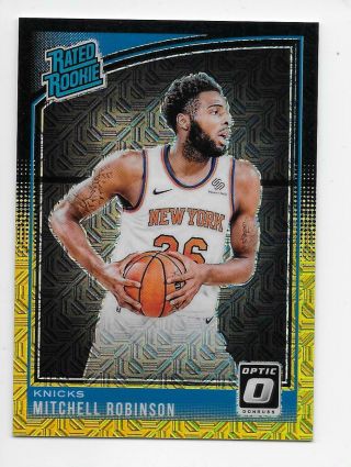 Mitchell Robinson 2018 - 19 Optic Choice Black Gold Rated Rookie /8 SSP 2