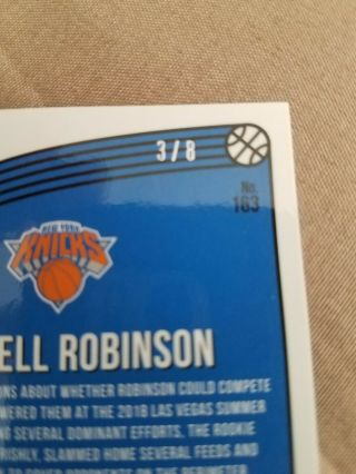 Mitchell Robinson 2018 - 19 Optic Choice Black Gold Rated Rookie /8 SSP 3