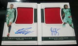 2018 National Treasures Dual Auto Patch Booklet C.  Ronaldo And R.  Sanches /15