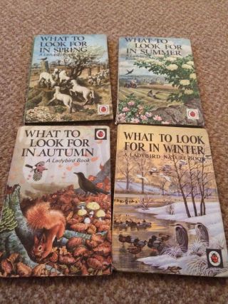 4 X Ladybird Books - What To Look For In Spring/summer/autumn/winter