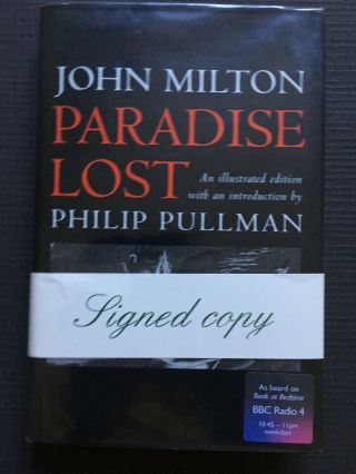 Paradise Lost,  John Milton,  Signed By Philip Pullman,  Illustrated Edition