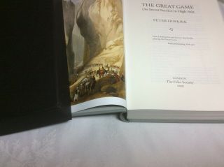 PETER HOPKIRK: THE GREAT GAME,  Folio Society,  2010,  1st edition,  Fine in Slipcase 3