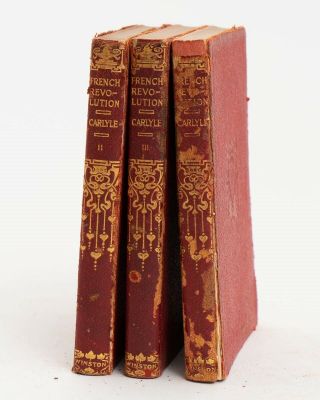 The French Revolution A History By Thomas Carlyle 3 Volumes John Winston & Co