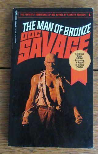 Doc Savage 1 The Man Of Bronze Movie Tie - In Edition Book (1975) Very