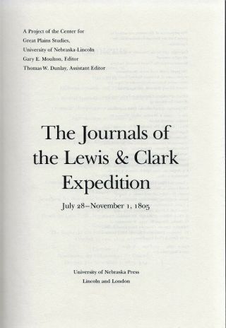[lewis And Clark] Journals Of. ,  Vol 5,  Three Forks To Cascades Of The Columbia