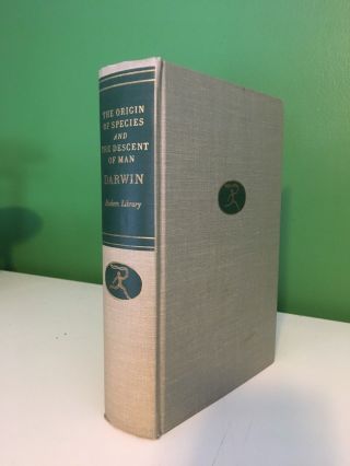 C1951 The Origin Of Species & Descent Of Man Charles Darwin Modern Library