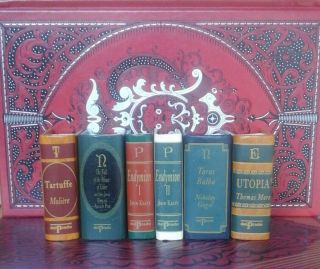 6 Del Prado Miniature Books Edgar Allan Poe Tales Moliere Utopia T More Keats