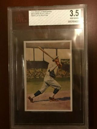 1932 Sanella Babe Ruth Type 2 Bvg 3.  5 With Full Set Of 112 Cards