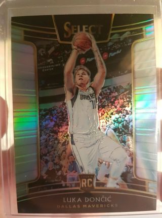 2018 - 19 Panini Select Luka Doncic Rookie Prizm Silver 