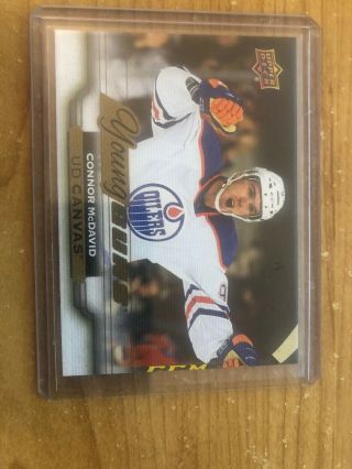 2015 - 16 Upper Deck Connor Mcdavid C211 Ud Canvas Young Guns Rookie