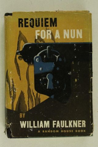 Vintage Fiction Hb Book Requiem For A Nun By William Faulkner 1951 Random House