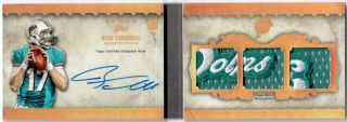 Ryan Tannehill 2012 Topps Five Star Futures Rc Auto Logo Patch D 1/1 One Of One