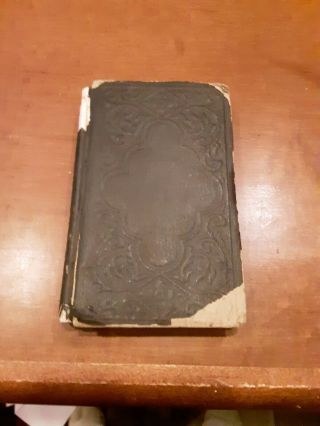 Leather Antique Pocket Testament Civil War Bible 1862 (no.  7 Hospital) Ky