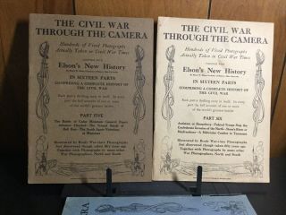THE CIVIL WAR THROUGH THE CAMERA Parts 1 - 11 1912 Patriot Publ.  Co 3