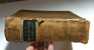 Antique 1879 Leather Book Tour Around World General Ulysses S Grant 1st Edition