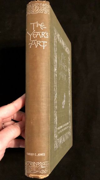 Antique 1893 The Year ' s Art Book w/ Illustrations by 302 Artists (D) 2
