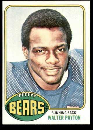 1976 Topps Football Card 148 Walter Payton Rookie Card - Nm