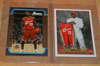 2003 - 04 Bowman & Topps Lebron James Rookie Cards