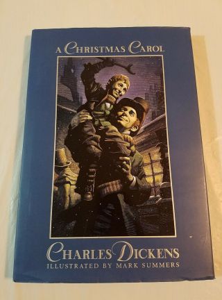 Charles Dickens A Christmas Carol Book Illustrated By Mark Summers