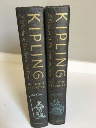 Kipling A Selection Of His Stories And Poems John Beecroft 1956 Volumes I & Ii