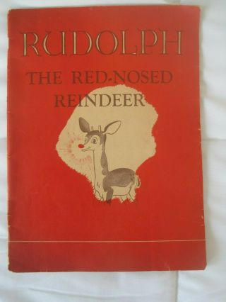 1939 Rudolph The Red Nose Reindeer Book By Robert L.  May 1st Edition 2 Nd Print