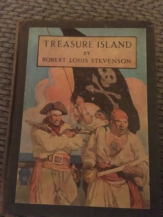 1911 Treasure Island By Robert Louis Stevenson - N.  C.  Wyeth Hardcover Book