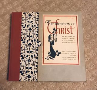 The Imitation Of Christ By Thomas Kempis 1947 Peter Pauper Press Valenti Angelo