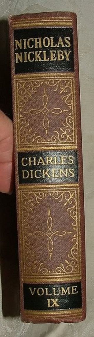 C1930s Nicholas Nickleby Charles Dickens 14 Phiz Illus Cleartype President Vol 9