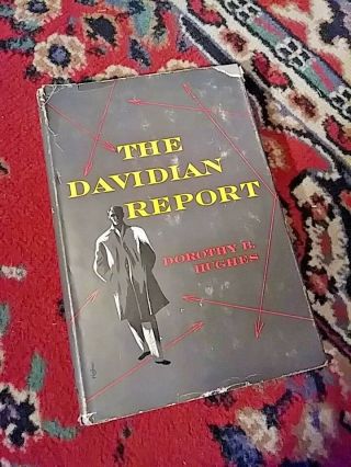 The Davidian Report By Dorothy B Hughes,  Bce 1st Ed 1952 W Scarce Dust Jacket