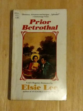 Prior Betrothal By Elsie Lee,  Very Good (1976,  Dell)